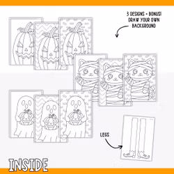 Zigzag Figures - Halloween Craft for Kids