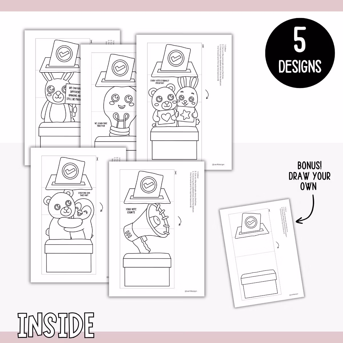 Democracy Craft for Kids - Open the Ballot Box