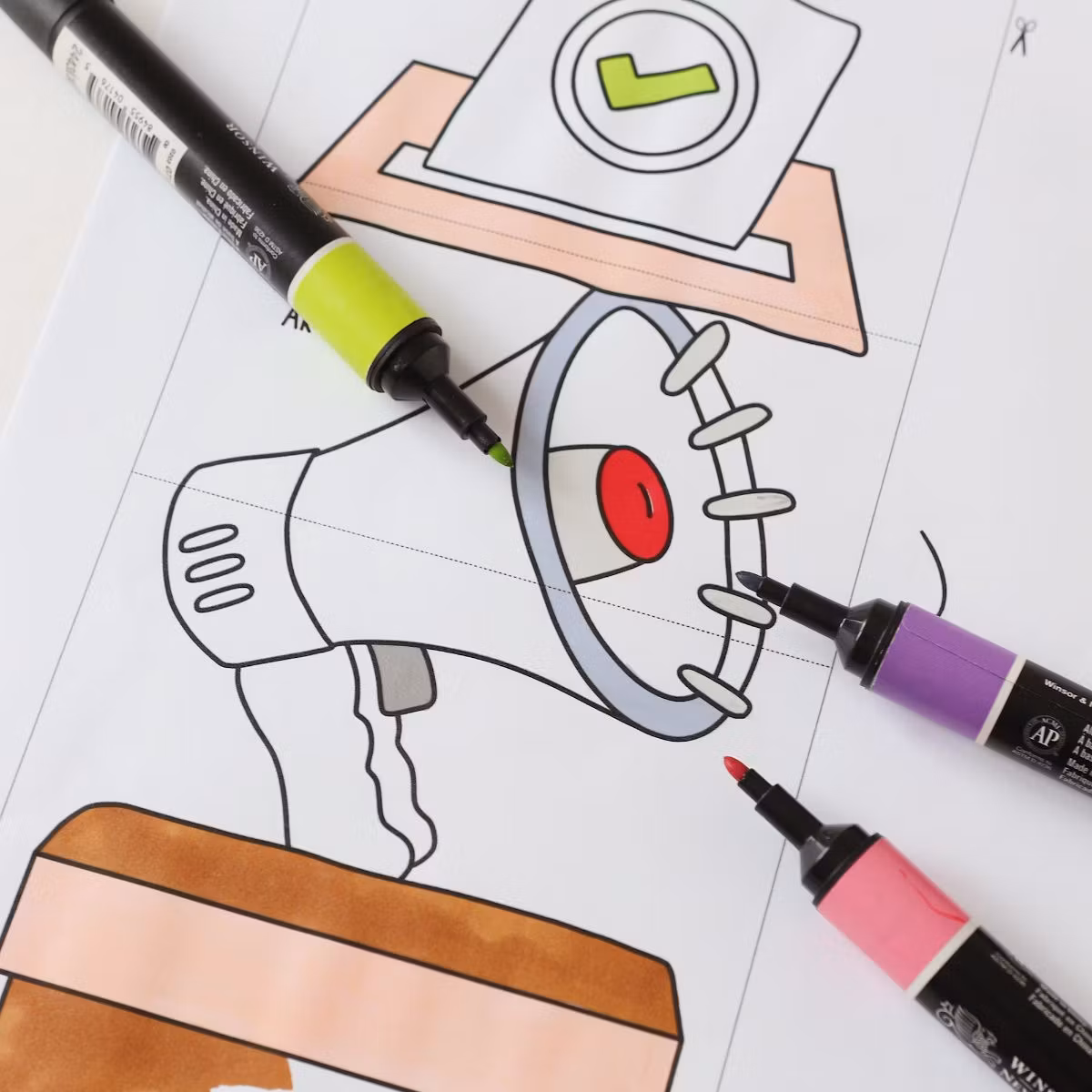 Democracy Craft for Kids - Open the Ballot Box