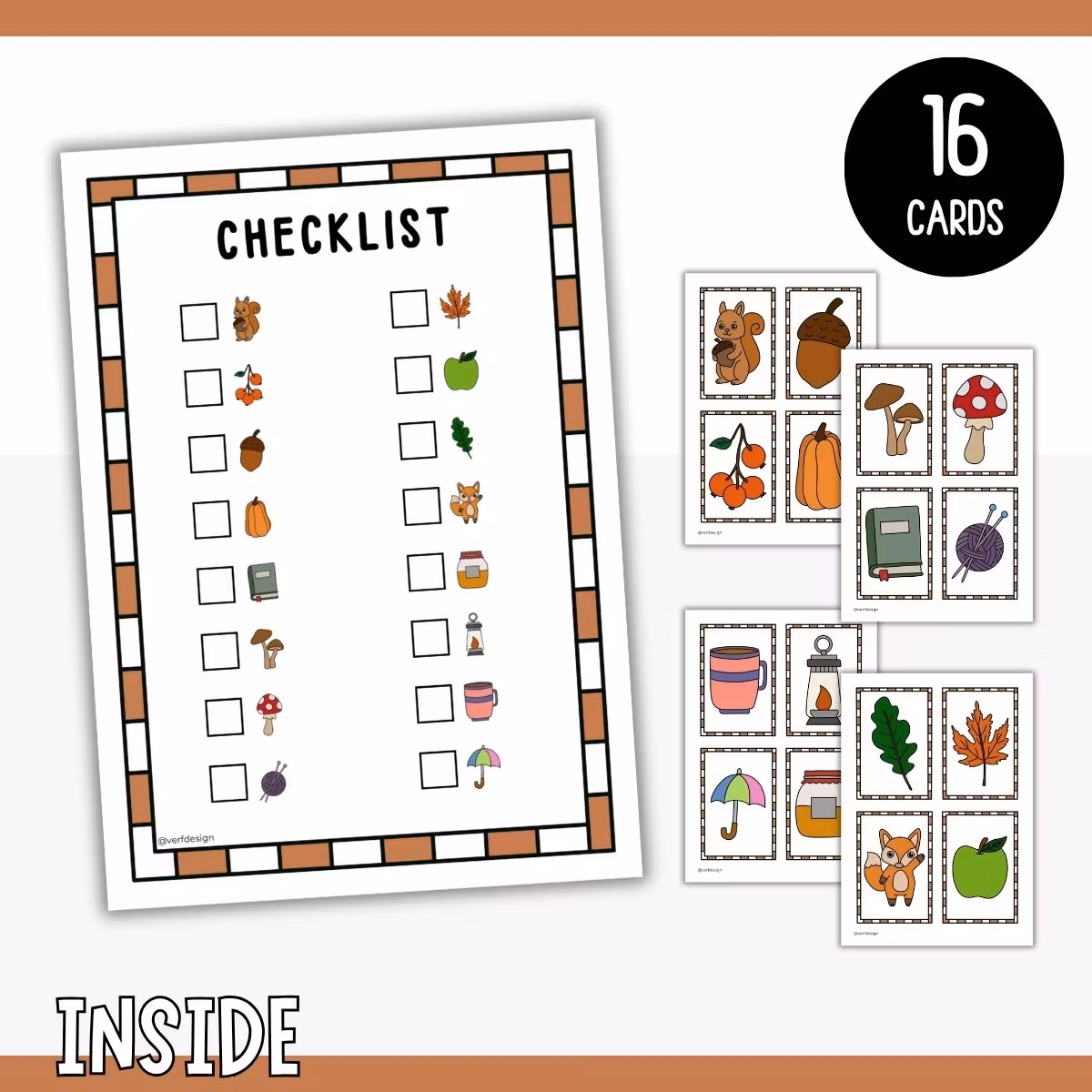 Autumn Scavenger Hunt - Printable Game for Kids