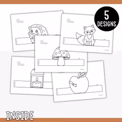 Standing Autumn Decorations - Printable Craft for Kids