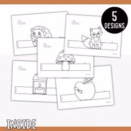 Standing Autumn Decorations - Printable Craft for Kids