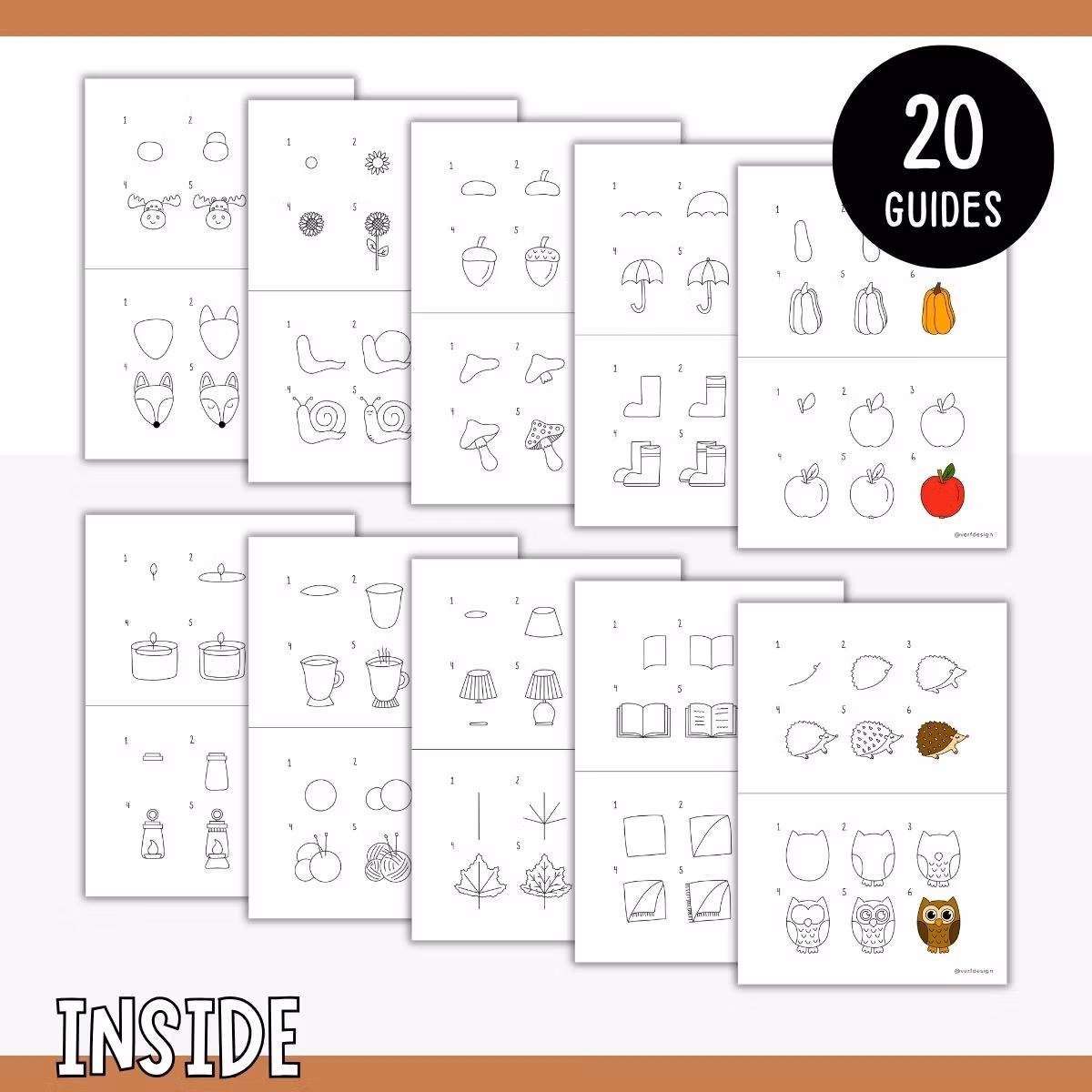 How to Draw Autumn - 20 Step-by-Step Guides for Kids
