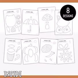 Autumn Cut and Stick Craft for Kids