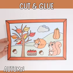 Cut and Stick - Autumn Craft for Kids