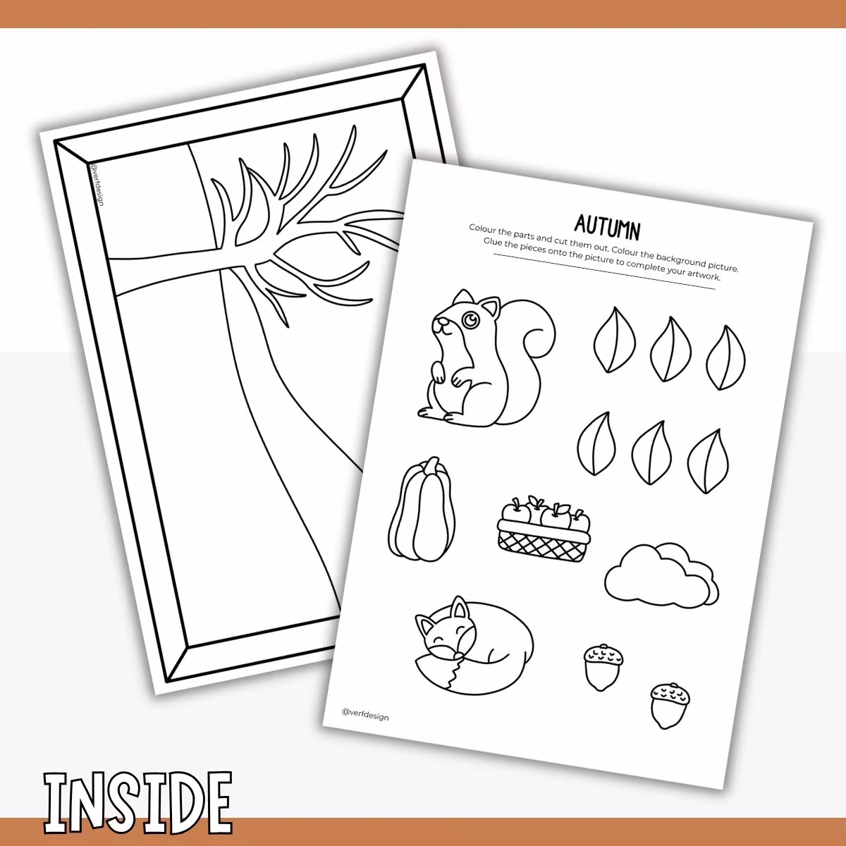 Cut and Stick - Autumn Craft for Kids