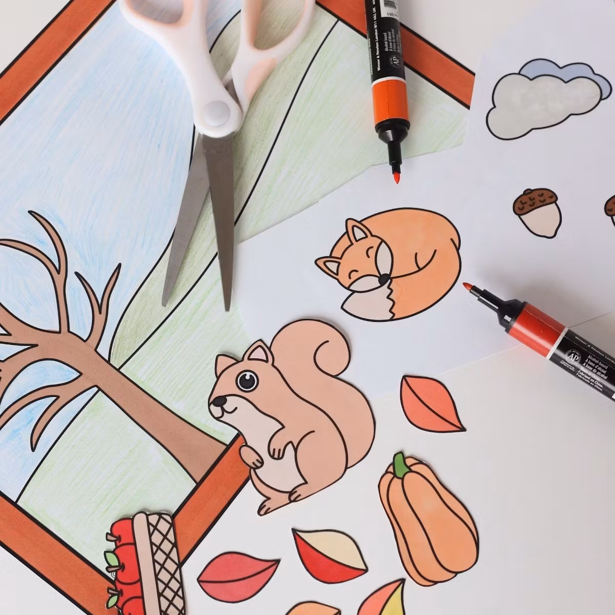 Cut and Stick - Autumn Craft for Kids