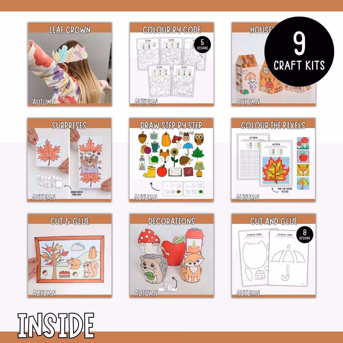 The Ultimate Autumn Craft Bundle - Printables for Kids