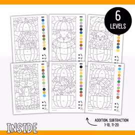Colour by Code Maths to 20 (Addition & Subtraction) - Halloween
