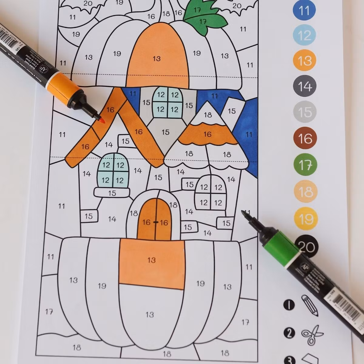 Colour by Code Maths to 20 (Addition & Subtraction) - Halloween