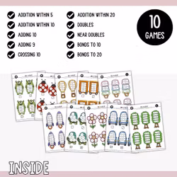 Roll & Solve (10 Maths Games) - Addition Within 20