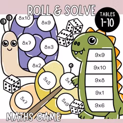 Roll & Solve (10 Maths Games) - Times Tables 1-10