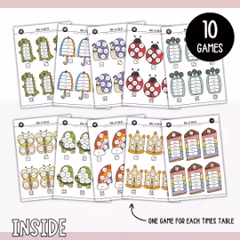 Roll & Solve (10 Maths Games) - Times Tables 1-10