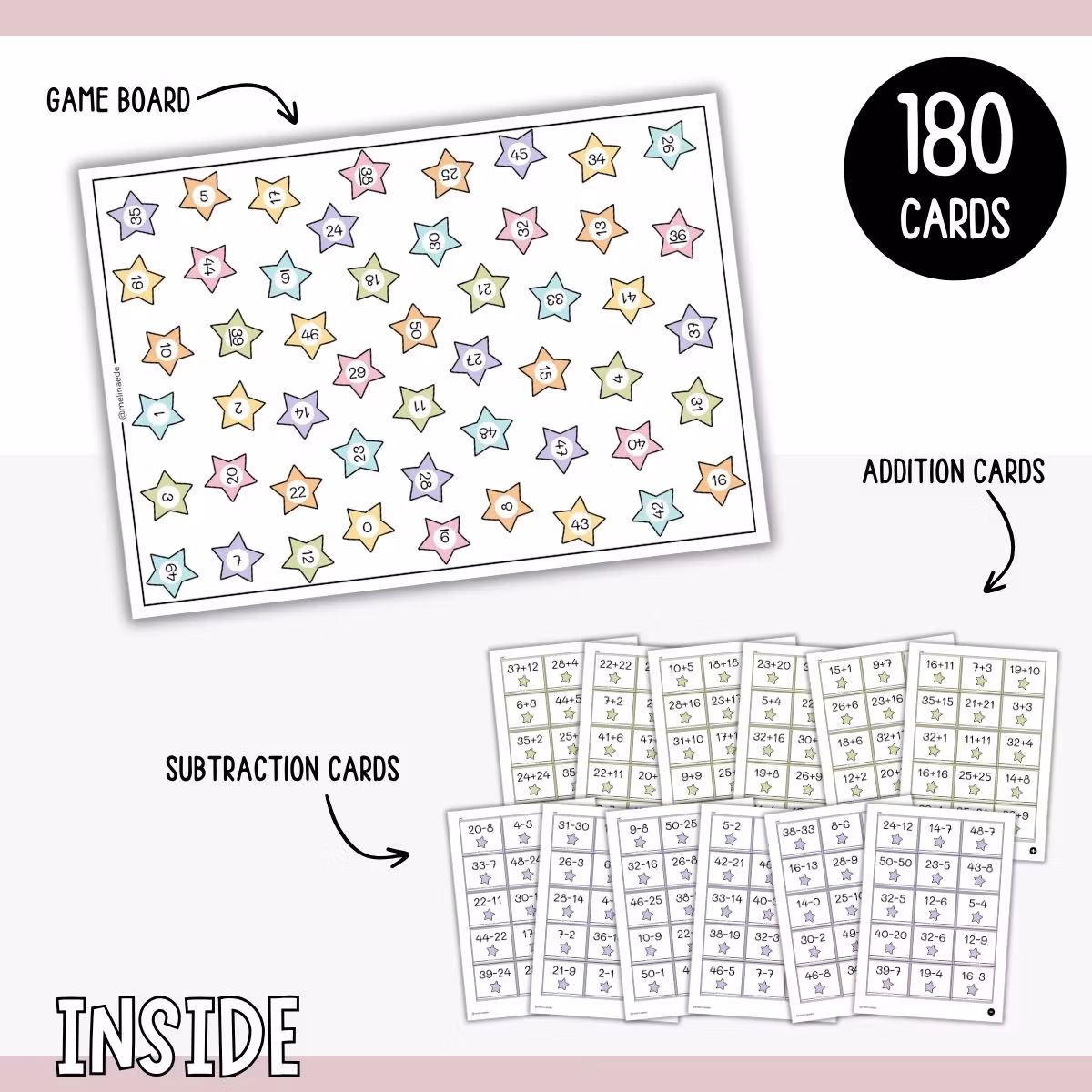 Solve & Find - Addition & Subtraction Within 50