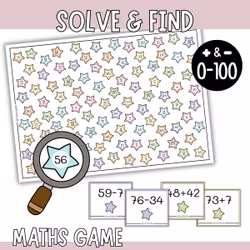Solve & Find - Addition & Subtraction Within 100