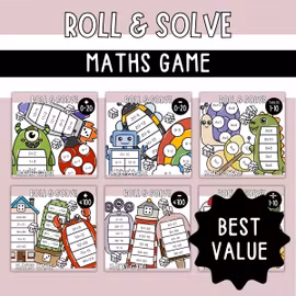 Roll & Solve - Maths Games Bundle
