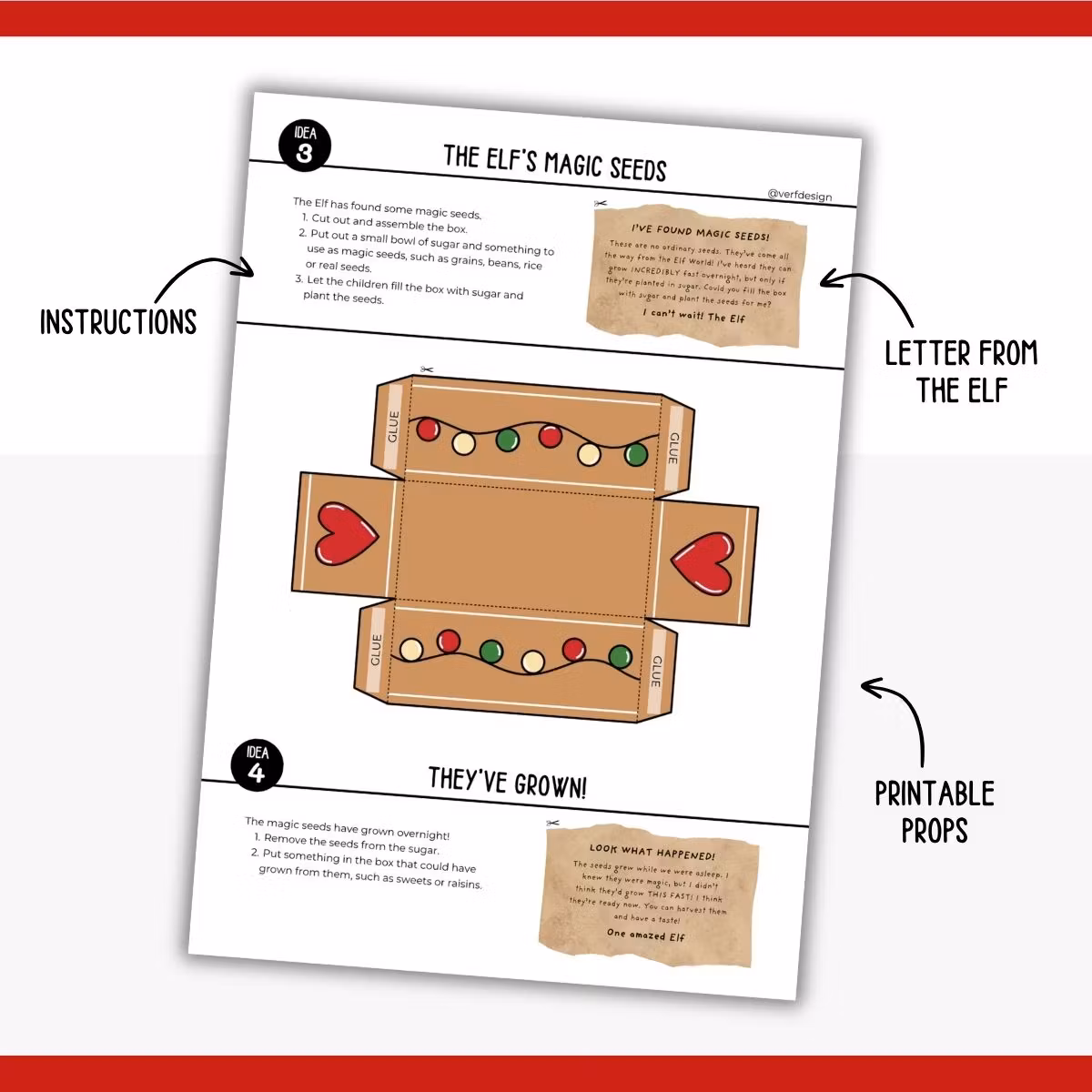 30 Ready-to-Use Elf Mischief Activities - Letters & Props (Year 1)