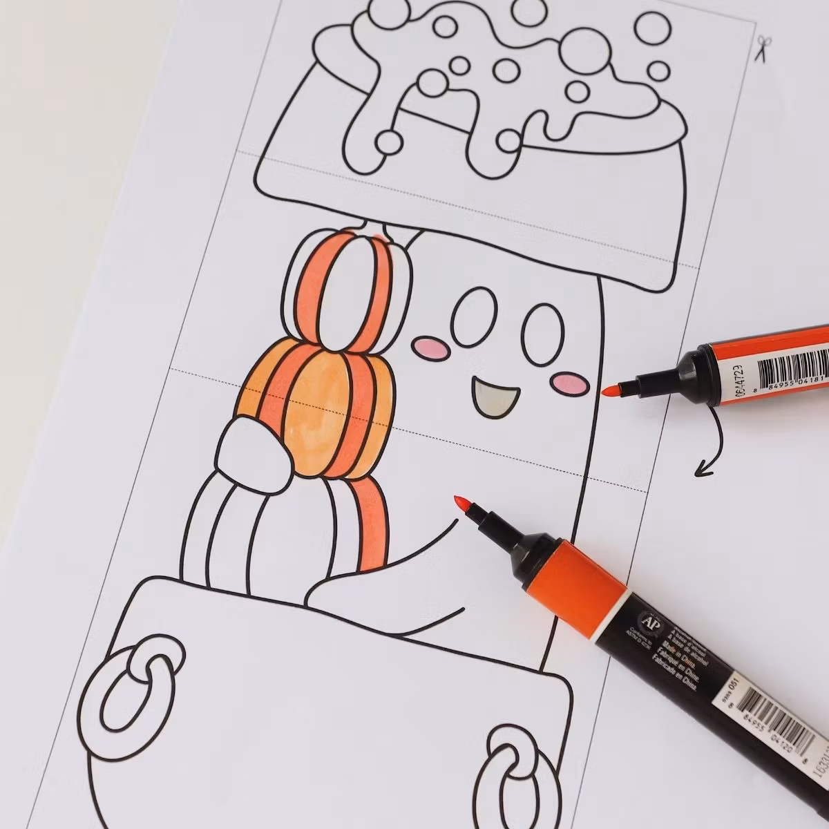 Halloween Surprise Craft - Lift-Up Cauldron