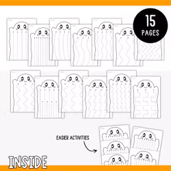 Halloween Scissor Skills - Cutting Practice (15 Pages)