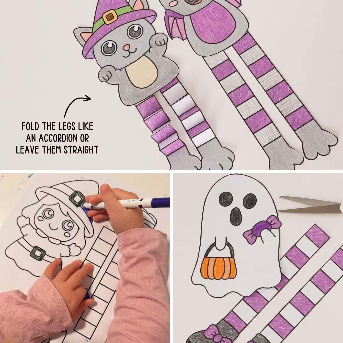Long-Legged Figures - Printable Halloween Craft