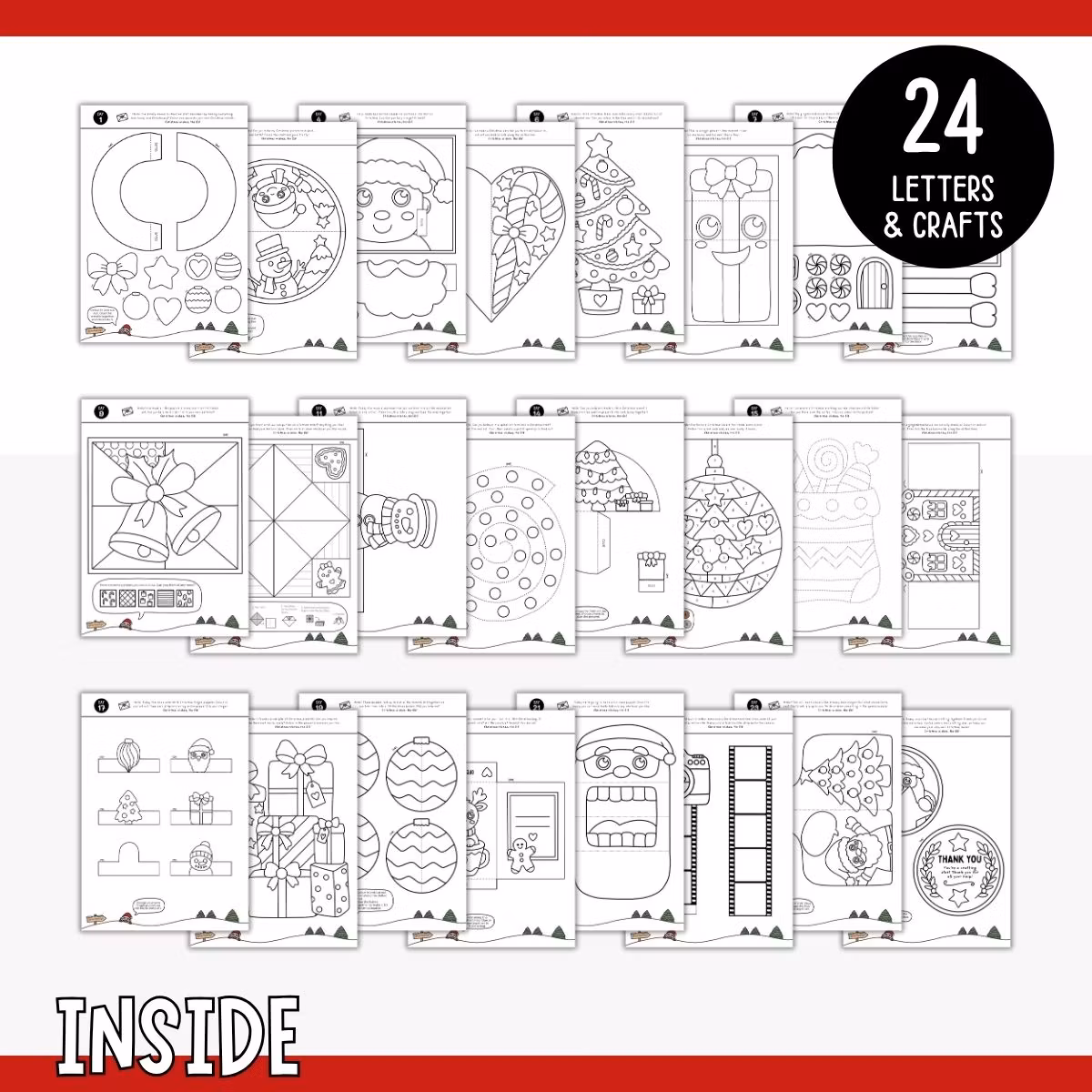 The Elf’s Craft Advent Calendar - 24 Elf Letters & Christmas Crafts (Year 1)
