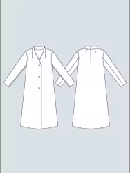 V-neck coat (XL-3XL)