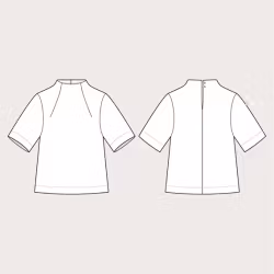 Funnel neck top (XL-3XL)