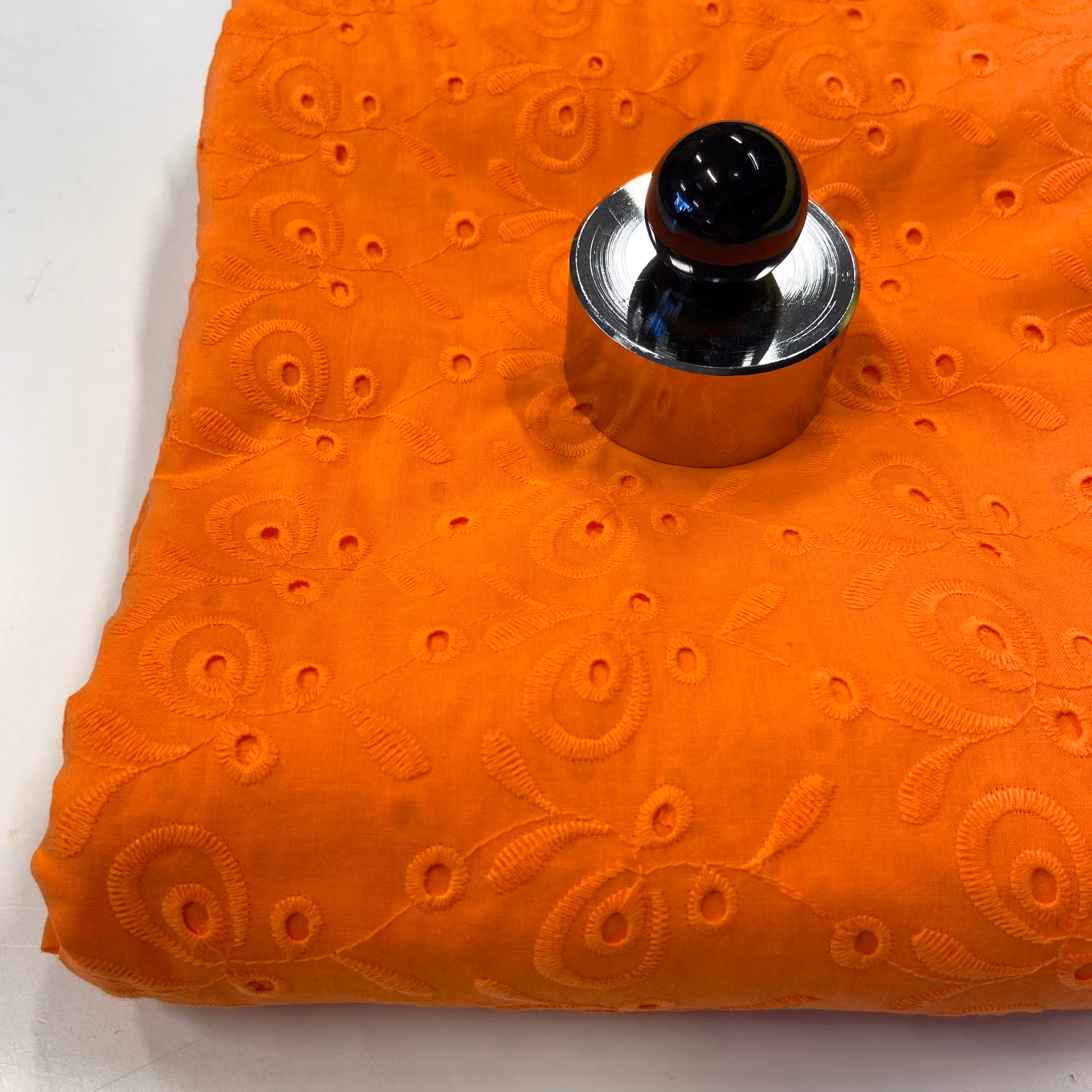 Engelskt broderi, bomull, Orange