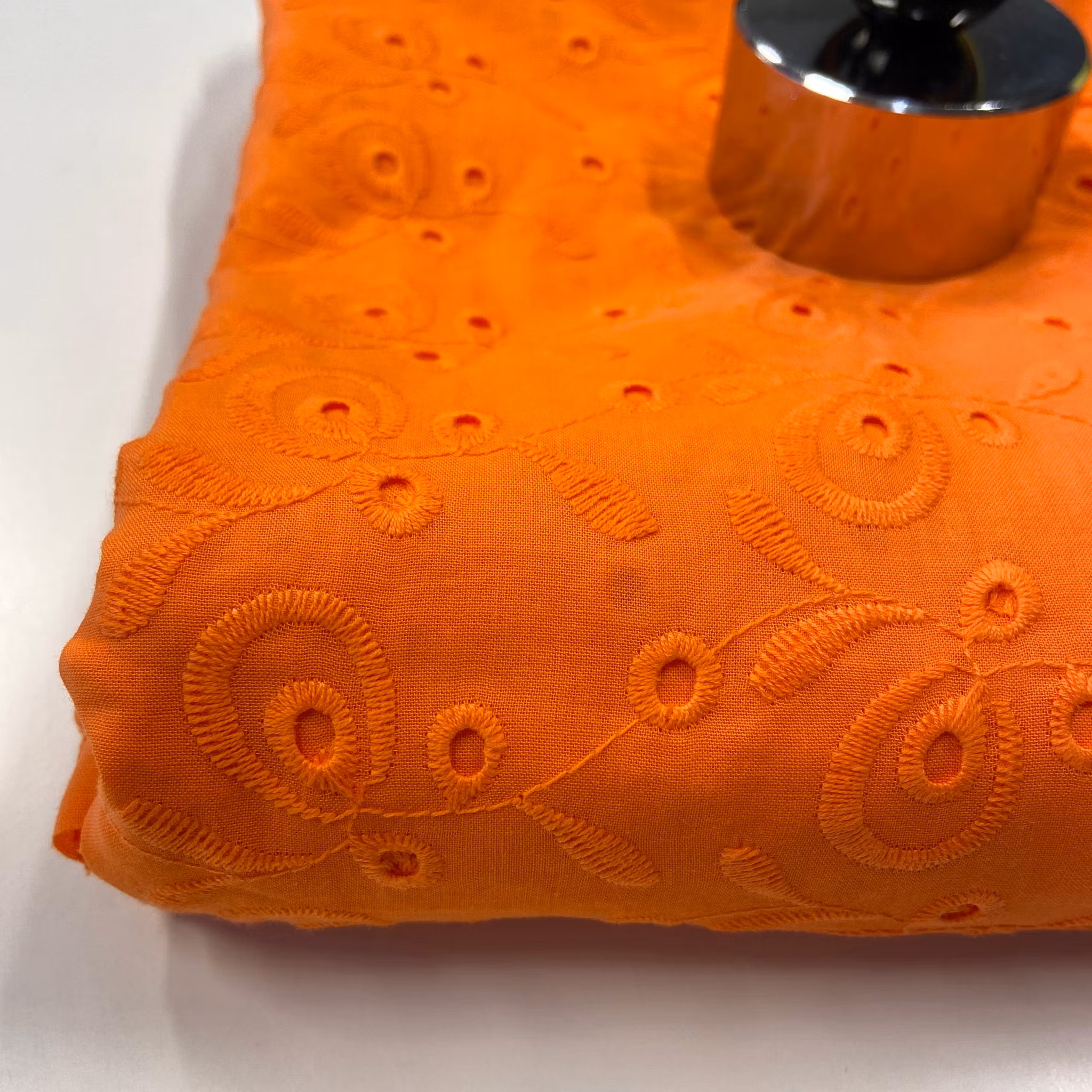 Engelskt broderi, bomull, Orange