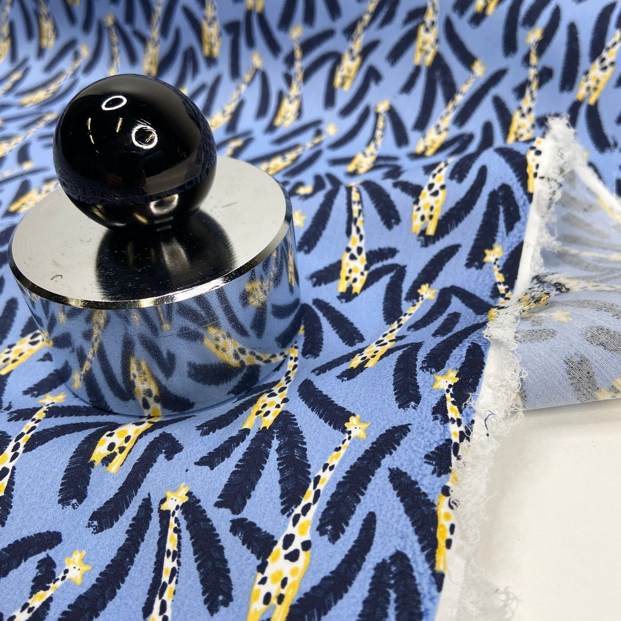 1,6m Bomull/elastan Poplin giraffer