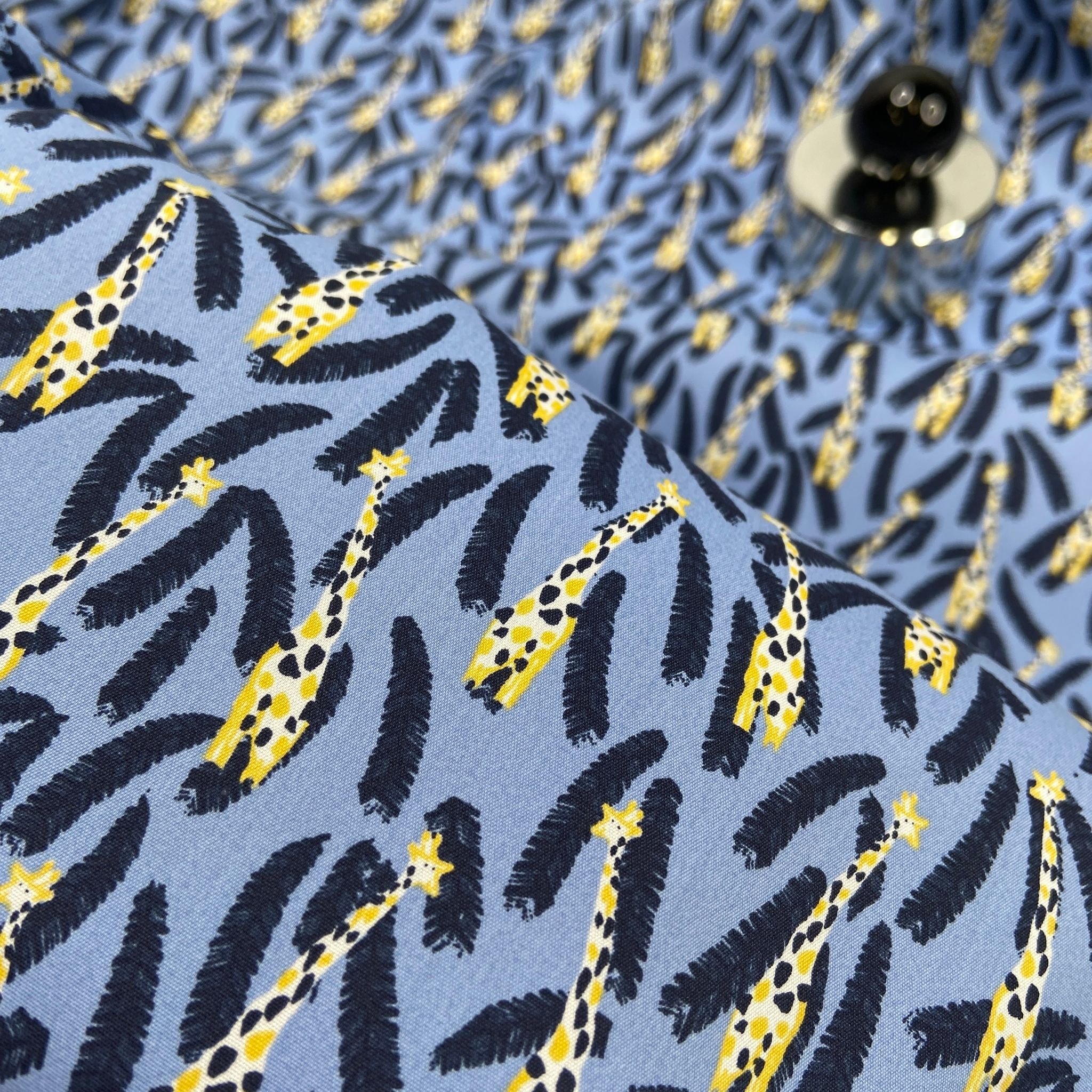 1,6m Bomull/elastan Poplin giraffer