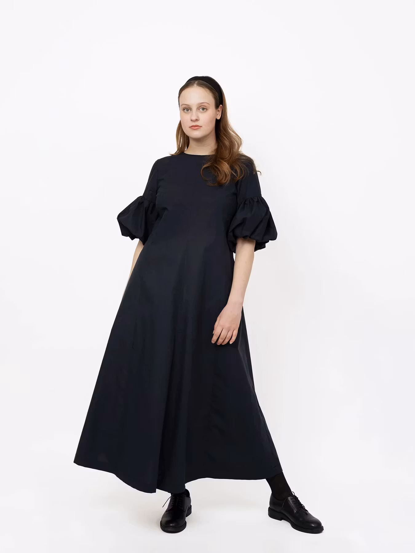 Balloon Sleeve Dress (XL-3XL)