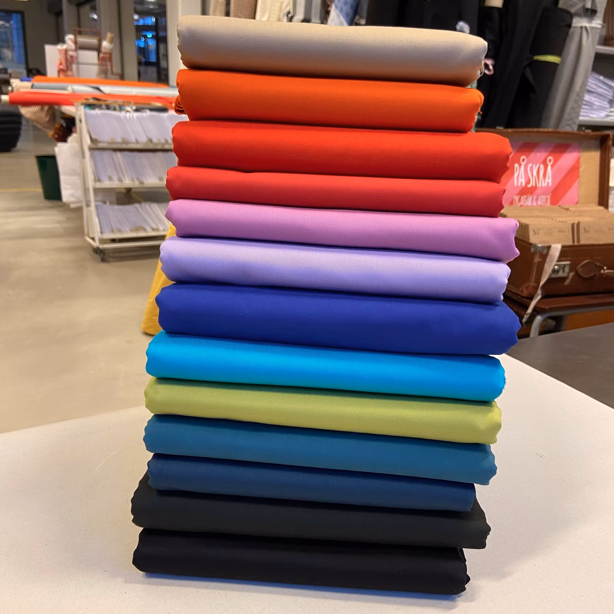 3m Bomull/Elastan Chinos Turkos med lite tejpklister efter etikett