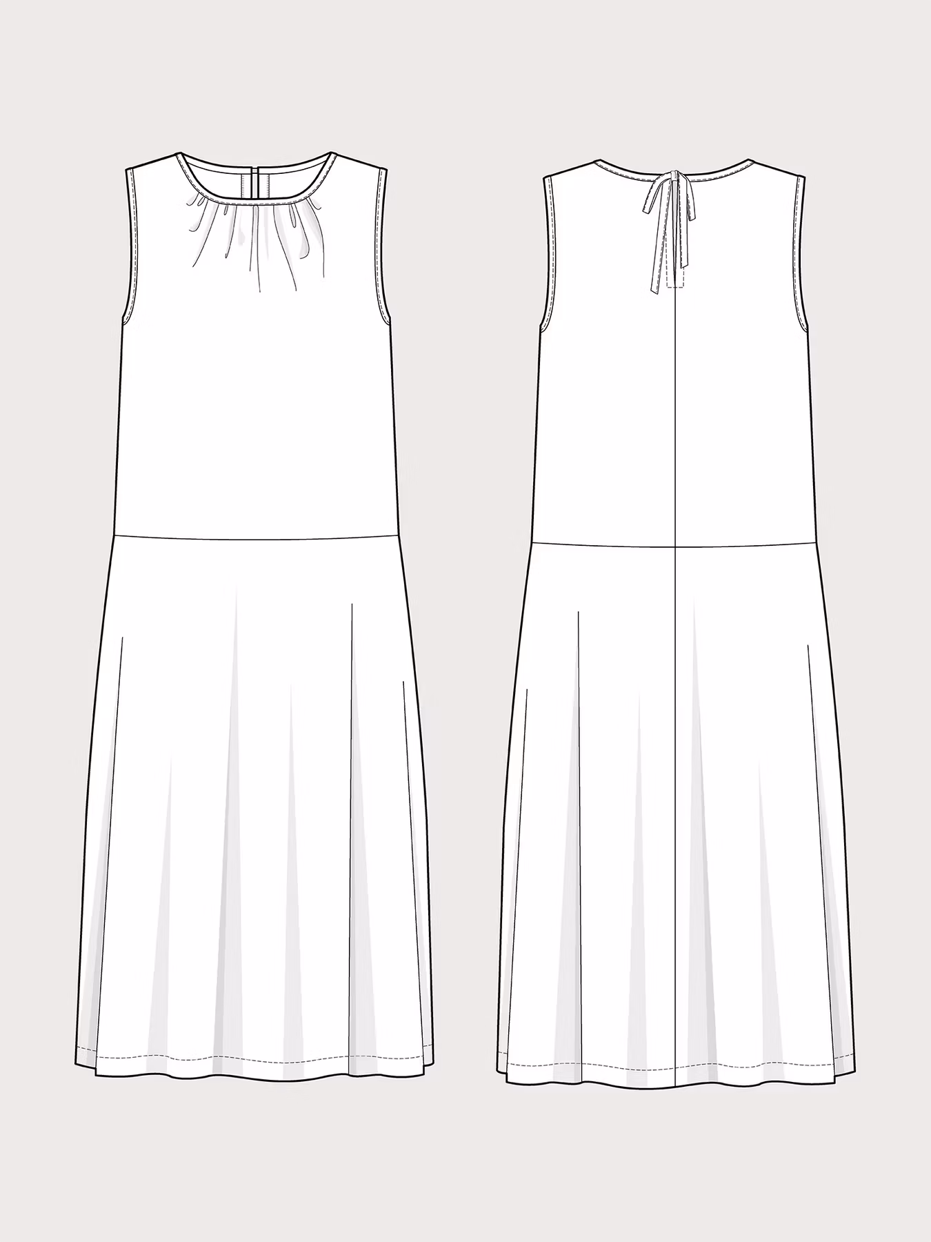 Drop Waist Dress (XS-L)