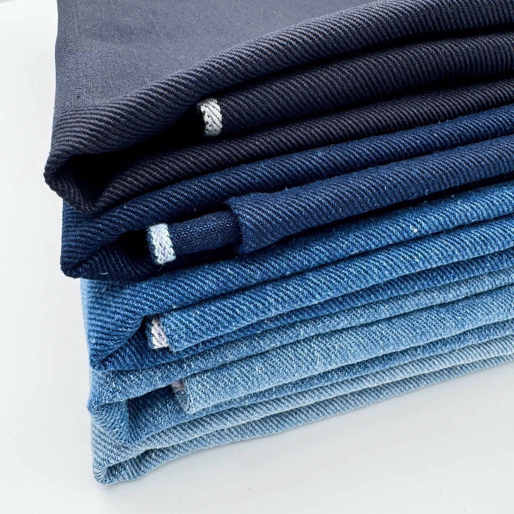 Selvedge ekodenim mellanblå Pangai*