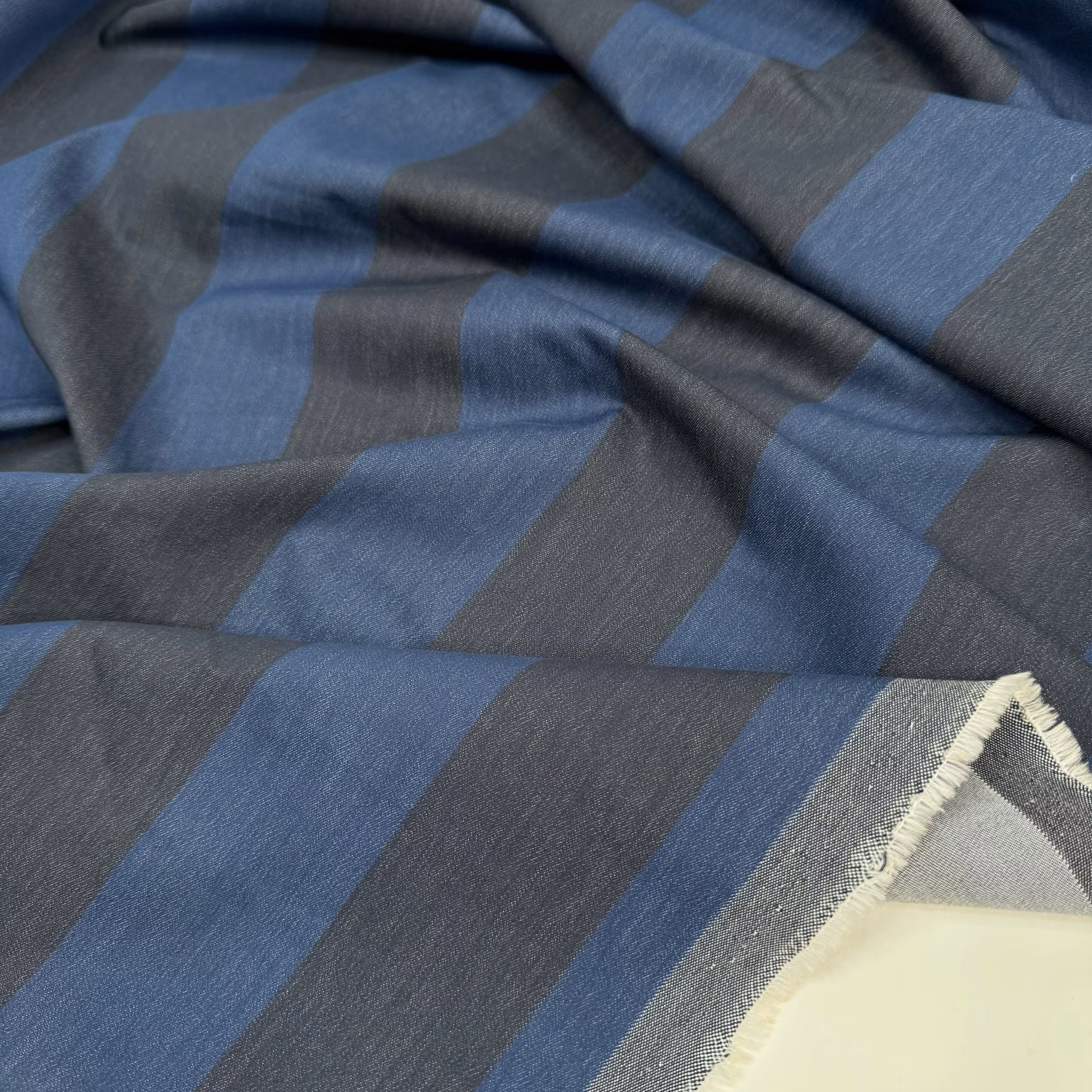 1,5m blockrand denim Escad*