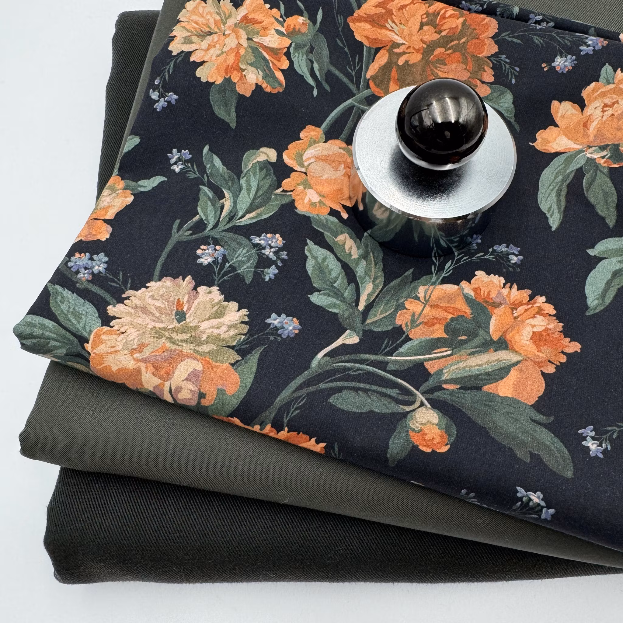 Bomull/cupro mörkgrön Bottega V