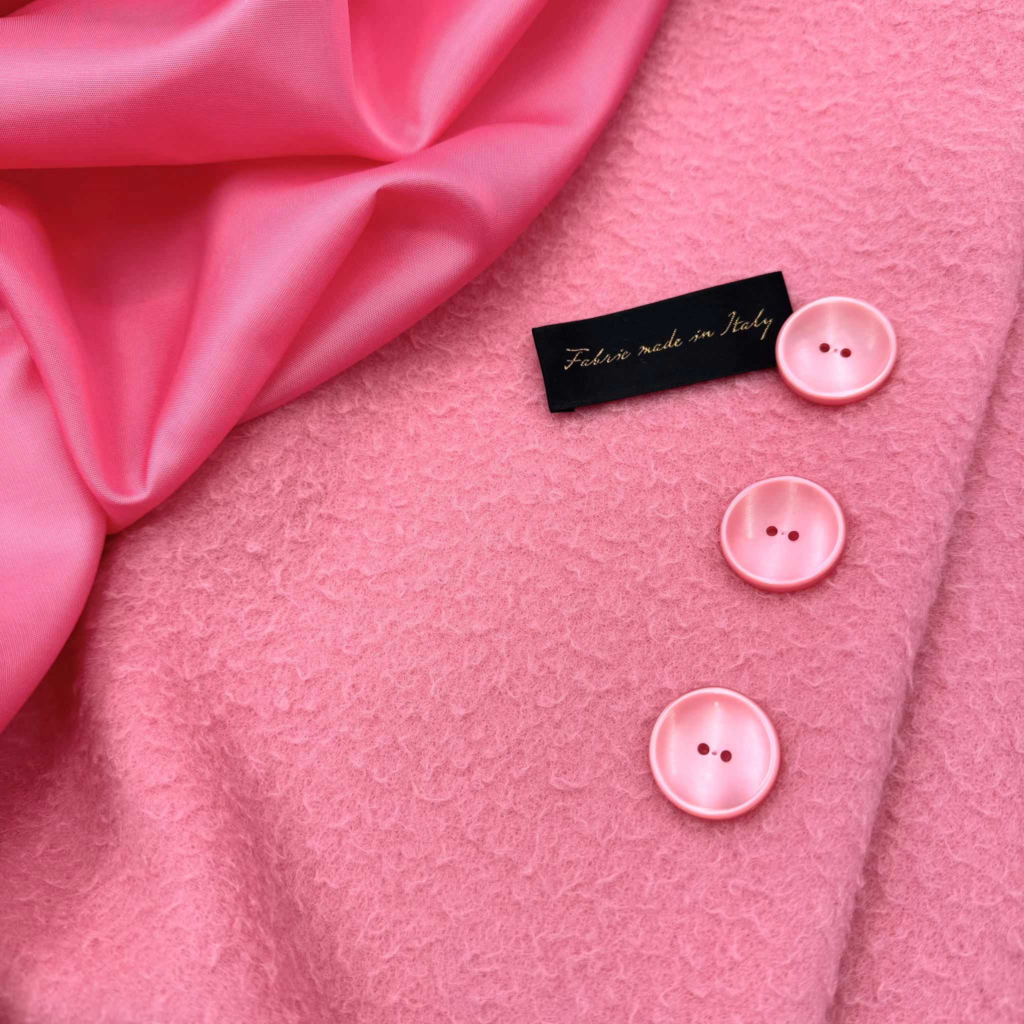 1,5m Kappull tufsig rosa (lite smuts i kanten)