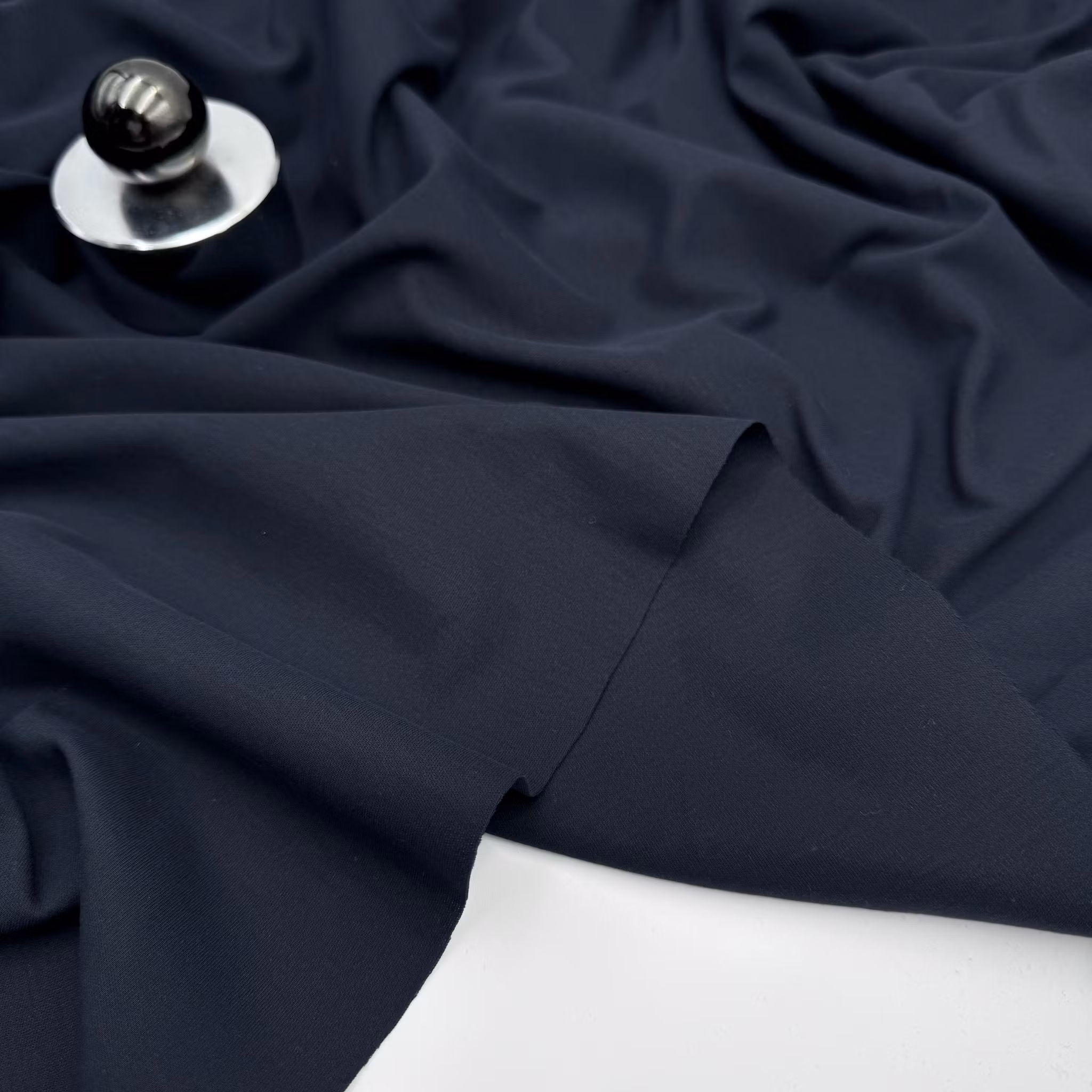 0,7m  Bomull/viskostrikå marin