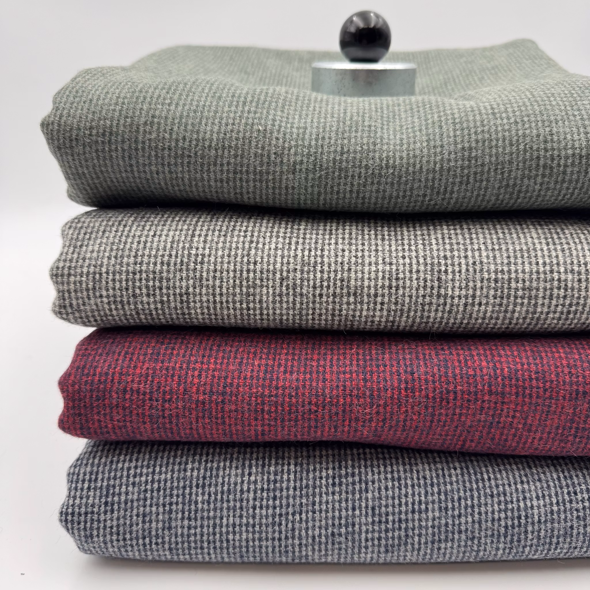 Ull/alpacka hundtand grå/blå