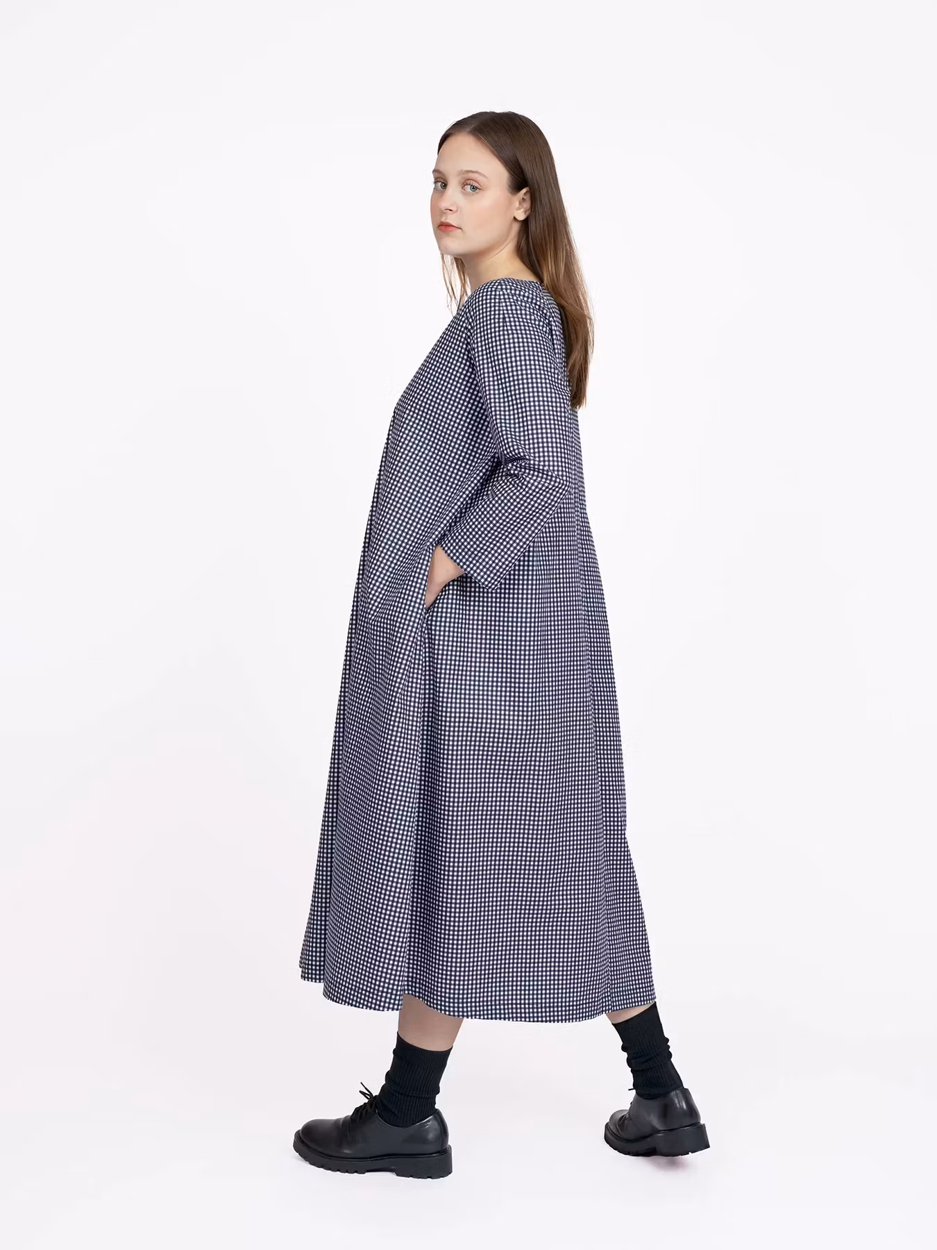 Square neck dress XS-L