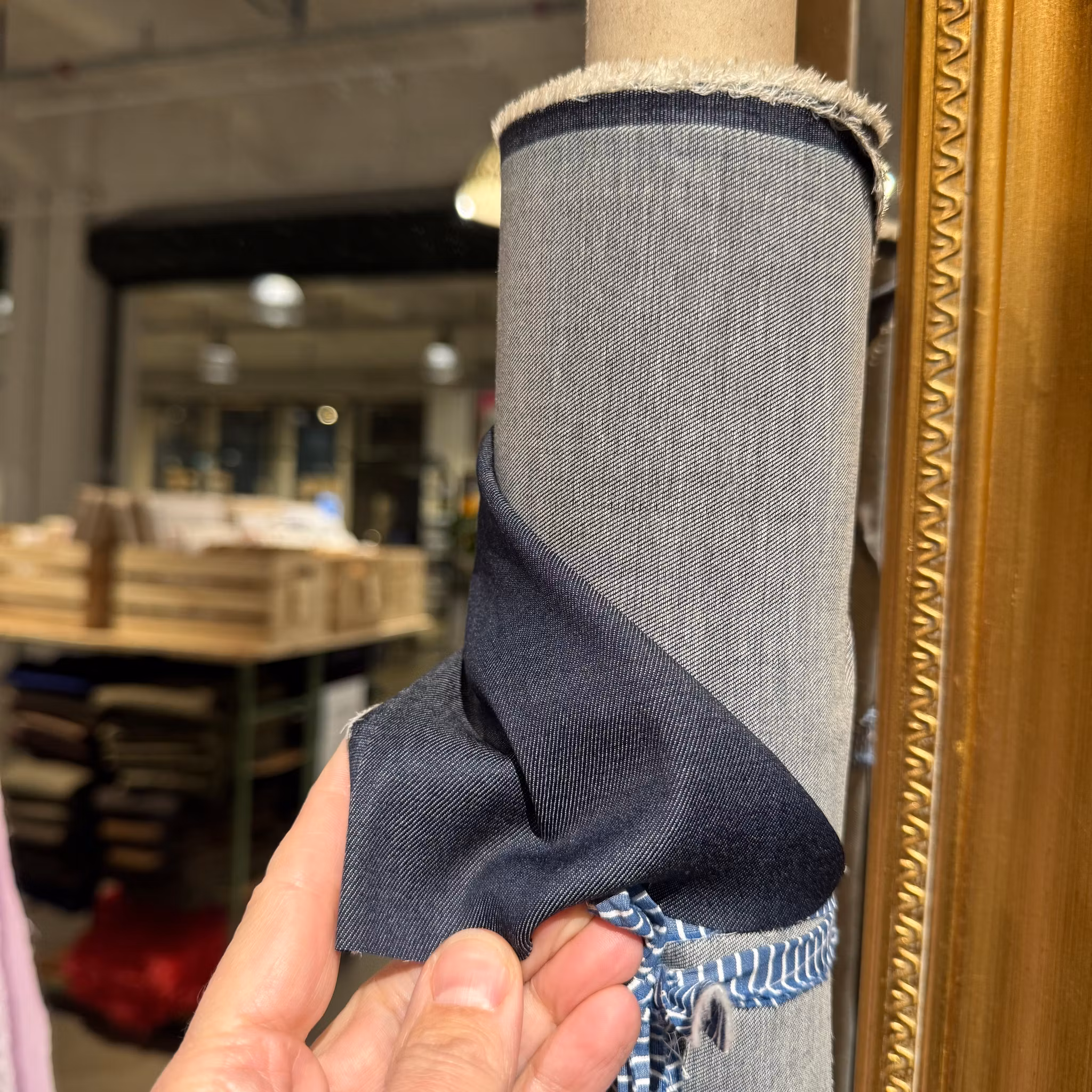 1,5m Tunnare denim bom/elastan Canclin*
