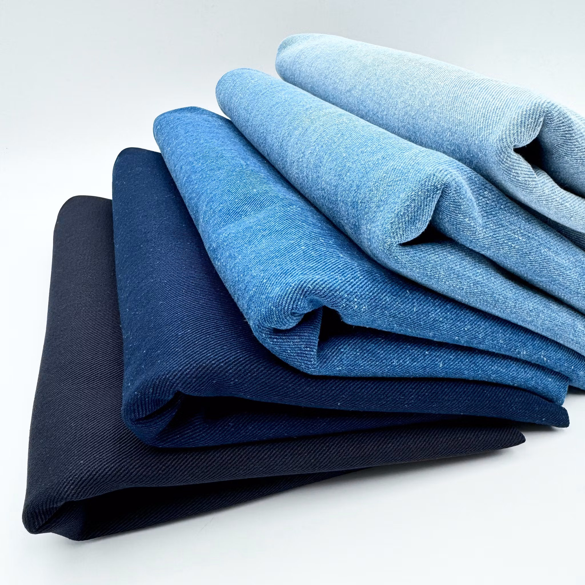 3m Selvedge ekodenim ljusblå tvättad Pangai* grov tråd i kanten