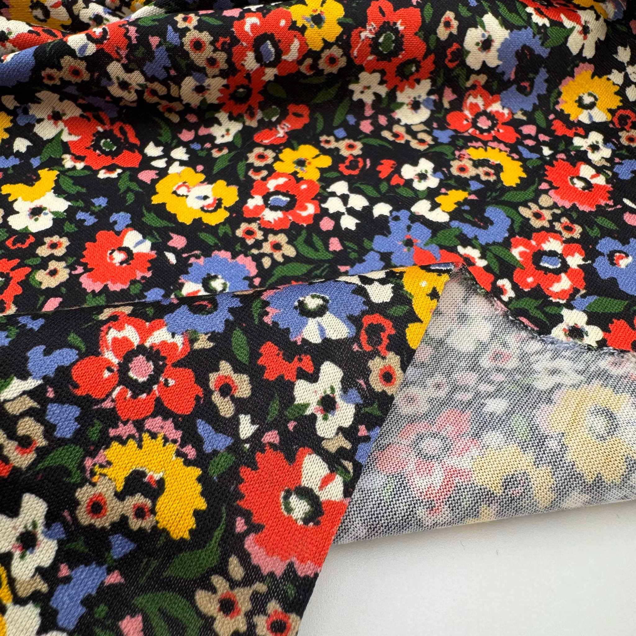 2,5m Bomullstrikå blommig Paul & S