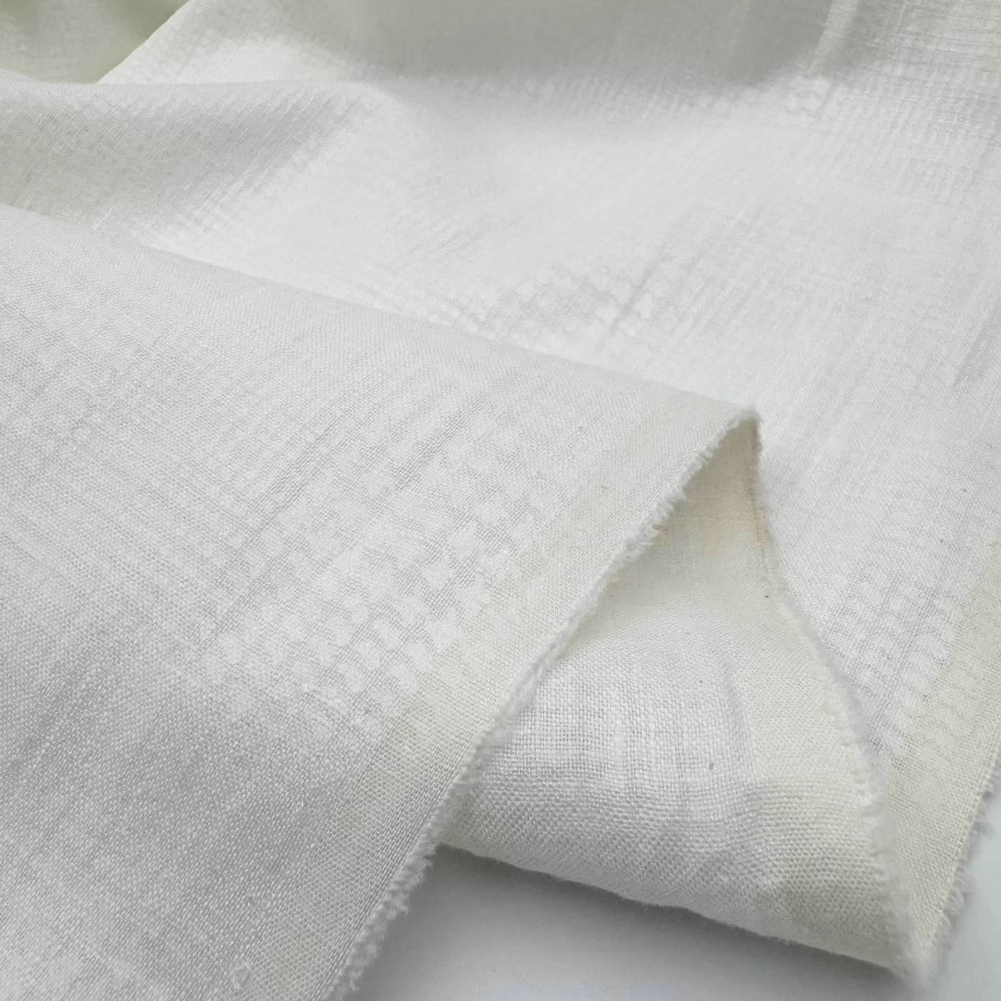 1,5m Lin glittrig glen check gräddvit