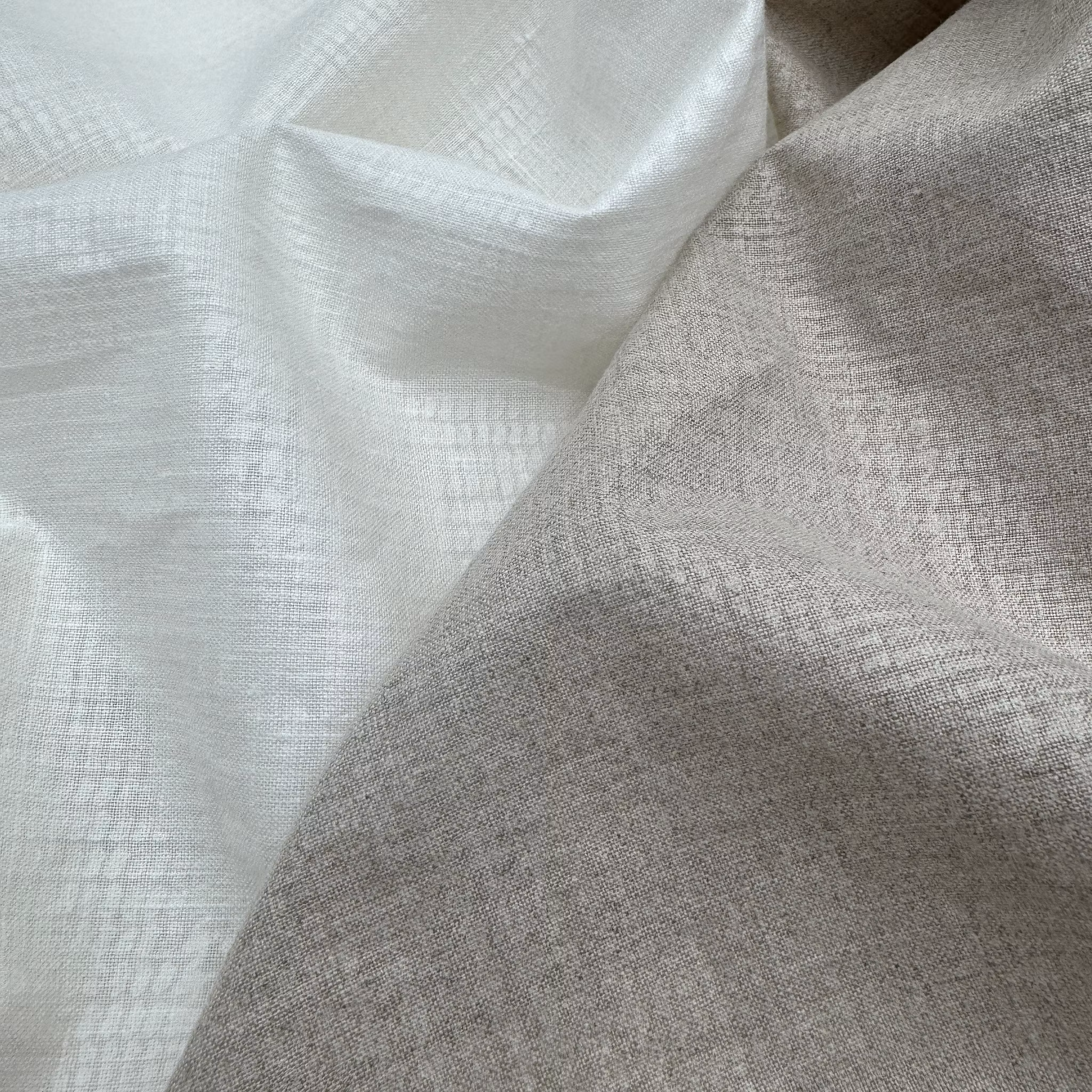 1,5m Lin glittrig glen check gräddvit