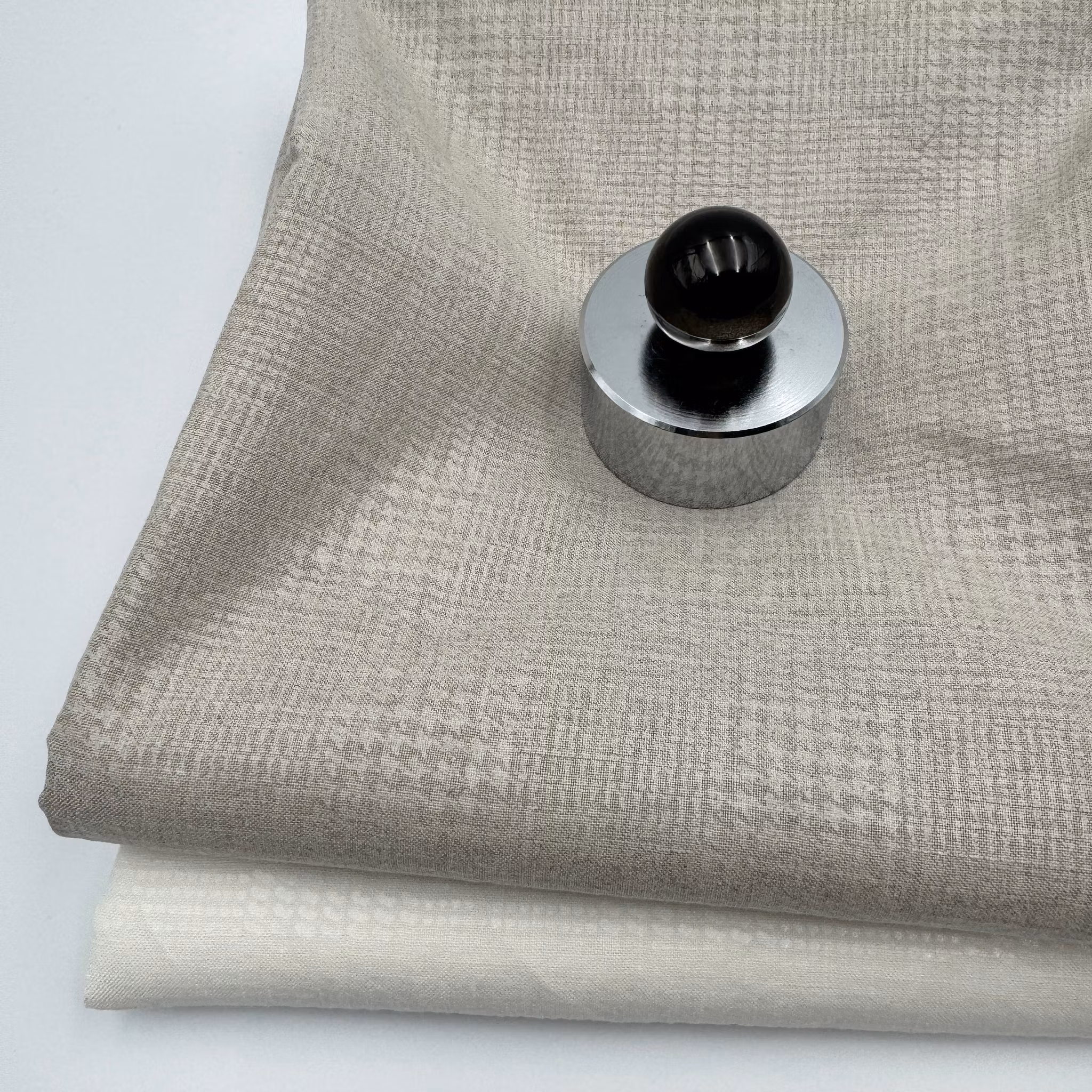 1,5m Lin glittrig glen check gräddvit