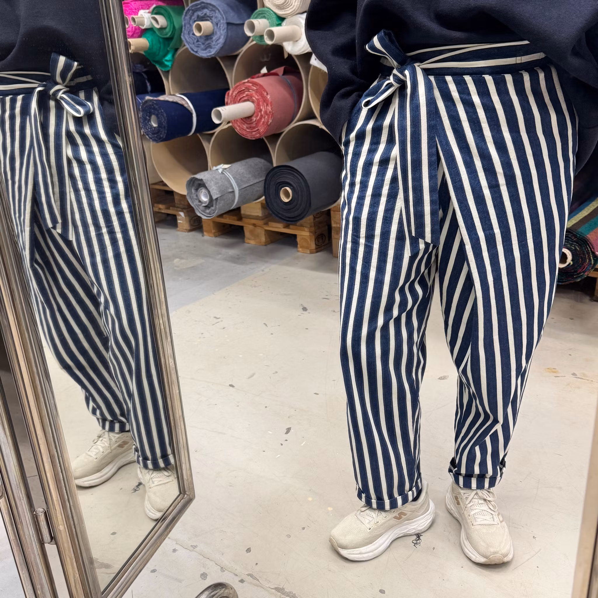 1,9m randig denim D&G