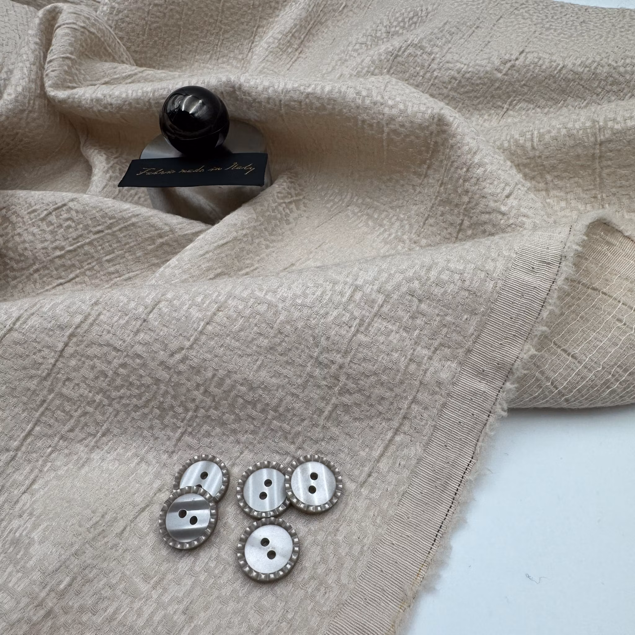 1,5m Ull/siden/viskos beige Cerrut*