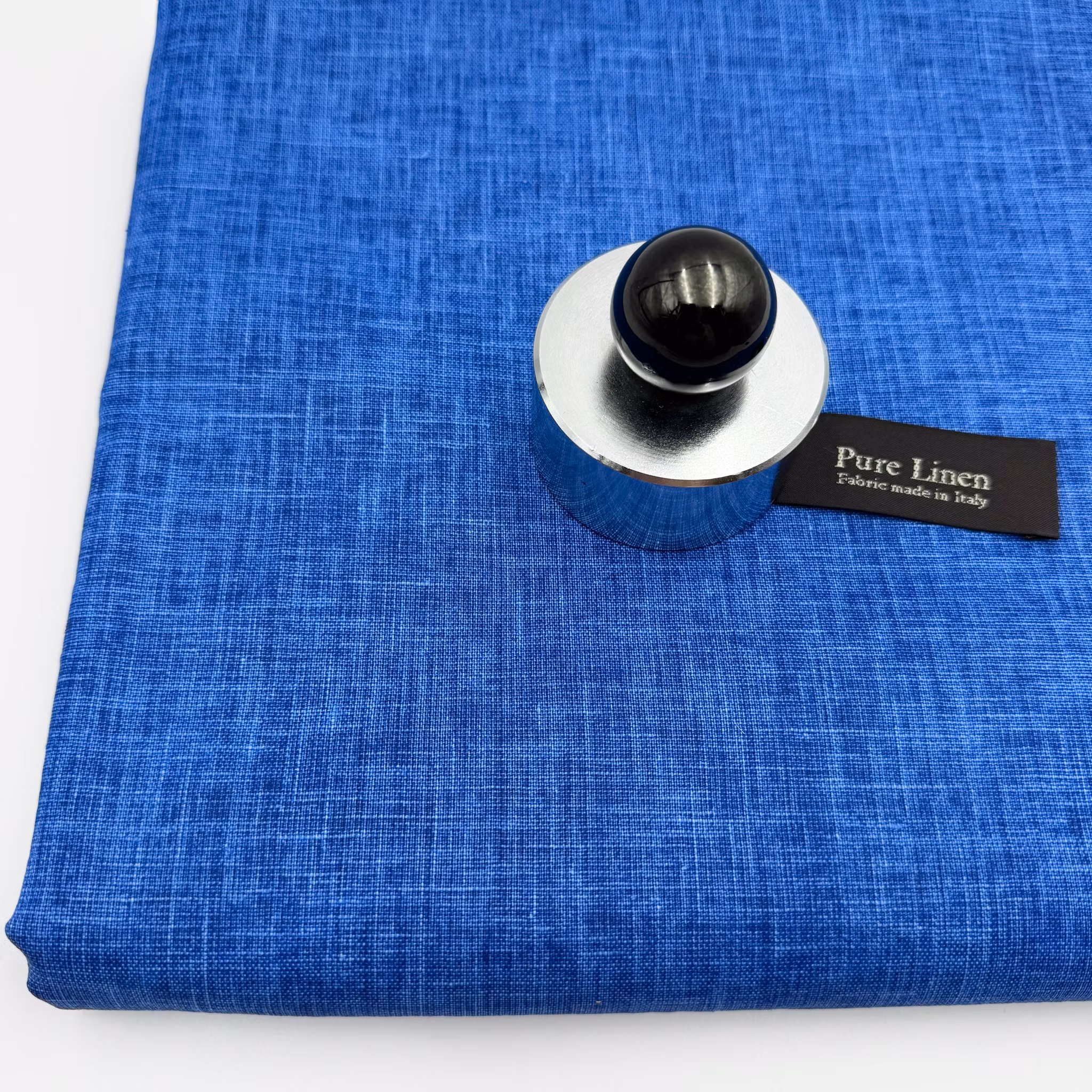 2,4m Lin klarblå vaxad